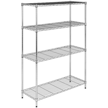 Safavieh Bravo 4 Tier Shelve- Chrome - 23.3 x 53.6 x 14 in. HAC2002A